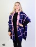 Trendy Plaid Reversible Scarf/Cape